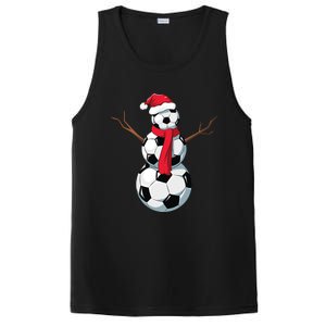 Funny Christmas Soccer Balls Santa Snowman Santa Hat Player PosiCharge Competitor Tank