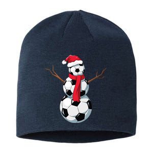 Funny Christmas Soccer Balls Santa Snowman Santa Hat Player Sustainable Beanie