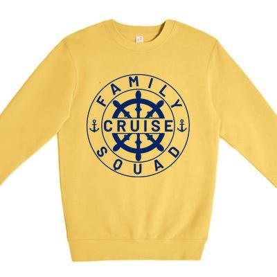 Family Cruise Squad Cruise Family And Group Cruise Ship Gift Premium Crewneck Sweatshirt