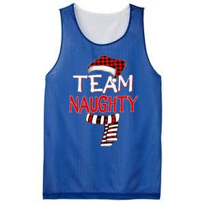 Funny Christmas Santa Claus Red Plaid Team Naughty Mesh Reversible Basketball Jersey Tank