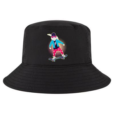 Funny Cool Skateboarding Easter Bunny Rabbit Cool Comfort Performance Bucket Hat