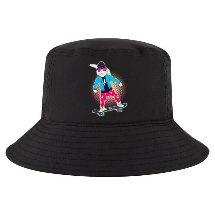 Funny Cool Skateboarding Easter Bunny Rabbit Cool Comfort Performance Bucket Hat