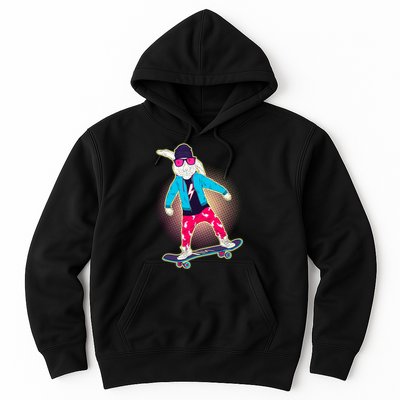 Funny Cool Skateboarding Easter Bunny Rabbit Hoodie
