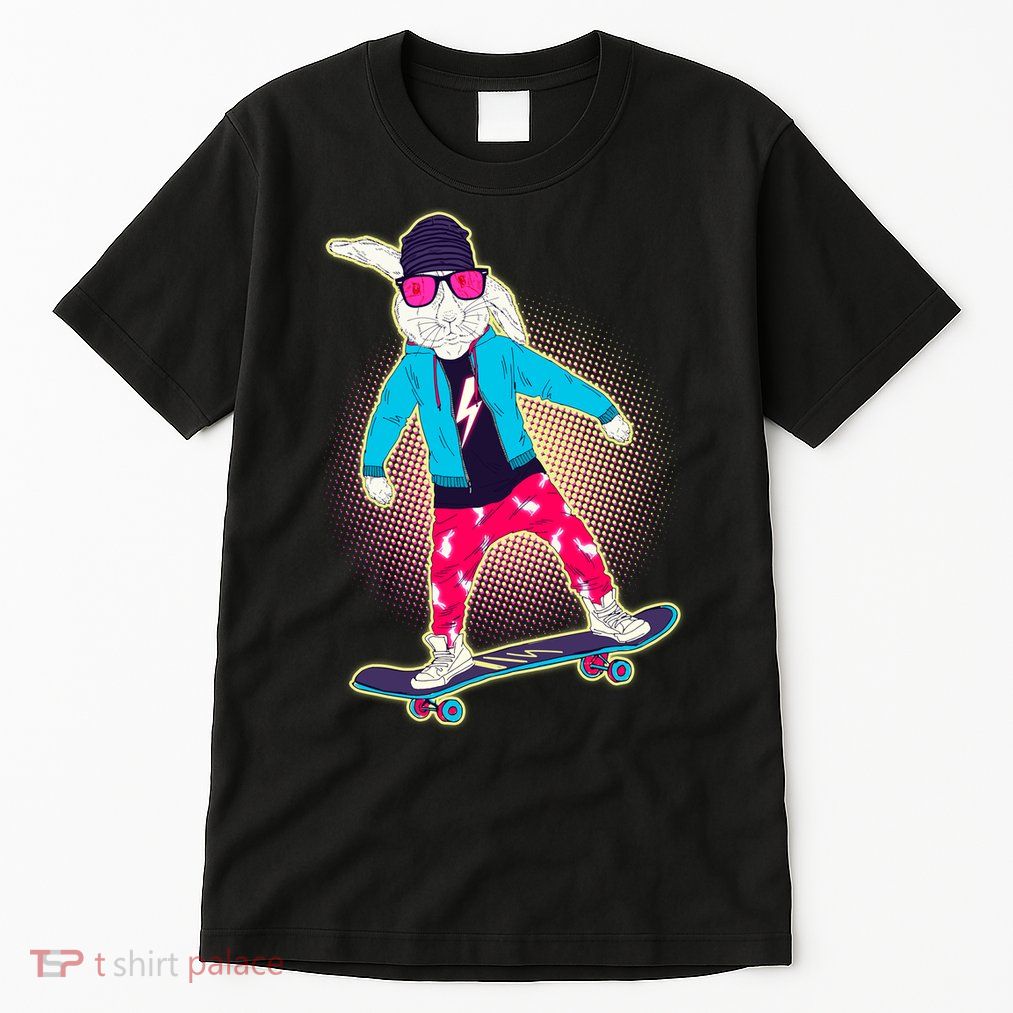 Funny Cool Skateboarding Easter Bunny Rabbit Tall T-Shirt
