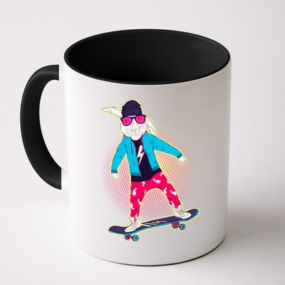 Funny Cool Skateboarding Easter Bunny Rabbit Mug