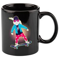 Funny Cool Skateboarding Easter Bunny Rabbit 11oz C Handle Ceramic Mug