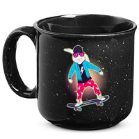 Funny Cool Skateboarding Easter Bunny Rabbit 15oz Campfire Ceramic Mug