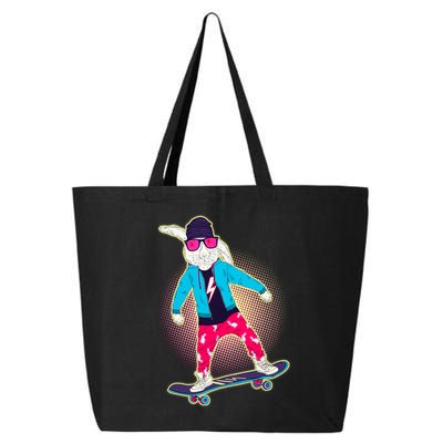 Funny Cool Skateboarding Easter Bunny Rabbit 25L Jumbo Tote