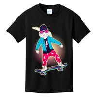 Funny Cool Skateboarding Easter Bunny Rabbit Kids T-Shirt
