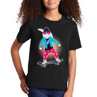 Funny Cool Skateboarding Easter Bunny Rabbit Kids T-Shirt