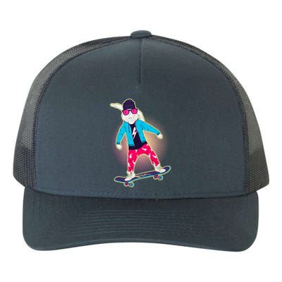 Funny Cool Skateboarding Easter Bunny Rabbit Yupoong Adult 5-Panel Trucker Hat