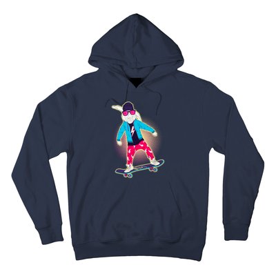 Funny Cool Skateboarding Easter Bunny Rabbit Hoodie