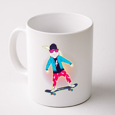 Funny Cool Skateboarding Easter Bunny Rabbit Coffee Mug