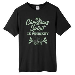 Funny Christmas Spirit Is Whiskey Tall Fusion ChromaSoft Performance T-Shirt