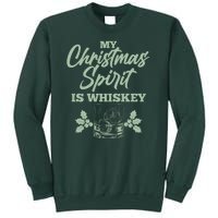 Funny Christmas Spirit Is Whiskey Sweatshirt