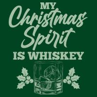 Funny Christmas Spirit Is Whiskey Button
