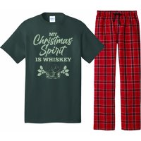 Funny Christmas Spirit Is Whiskey Pajama Set