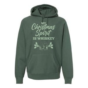 Funny Christmas Spirit Is Whiskey Premium Hoodie