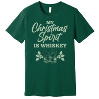 Funny Christmas Spirit Is Whiskey Premium T-Shirt