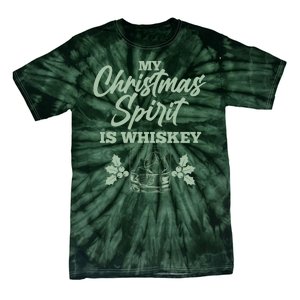 Funny Christmas Spirit Is Whiskey Tie-Dye T-Shirt