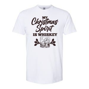 Funny Christmas Spirit Is Whiskey Softstyle CVC T-Shirt