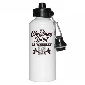 Funny Christmas Spirit Is Whiskey Aluminum Water Bottle 