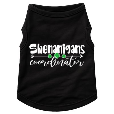Funny Cute St Patricks Day Shenanigans Coordinator Doggie Tank