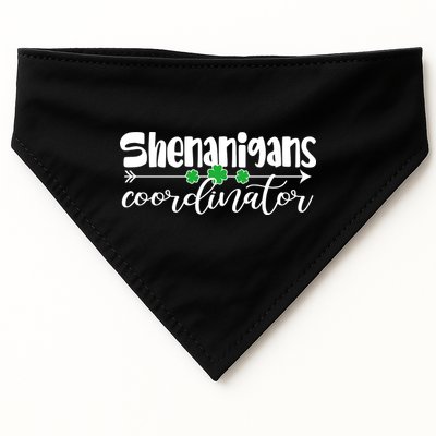 Funny Cute St Patricks Day Shenanigans Coordinator USA-Made Doggie Bandana