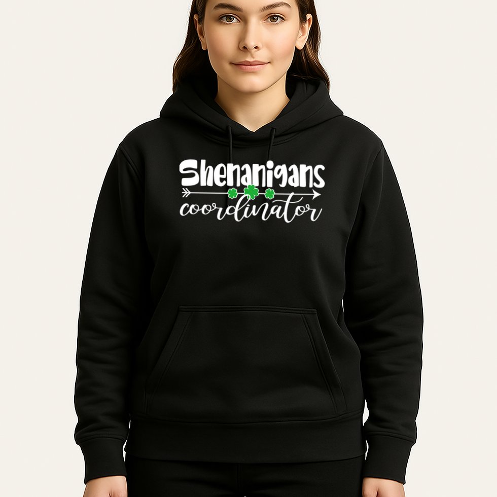 Funny Cute St Patricks Day Shenanigans Coordinator Hoodie