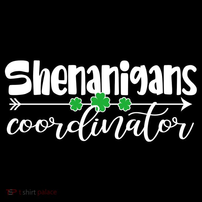 Funny Cute St Patricks Day Shenanigans Coordinator T-Shirt