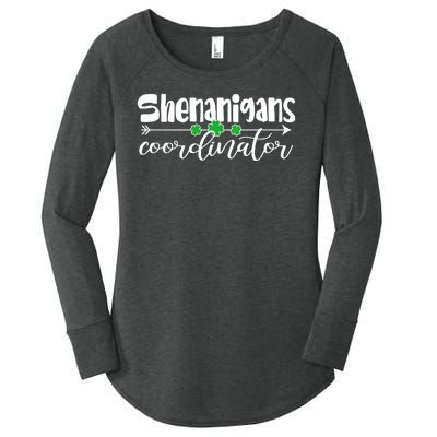 Funny Cute St Patricks Day Shenanigans Coordinator Women's Perfect Tri Tunic Long Sleeve Shirt