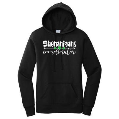 Funny Cute St Patricks Day Shenanigans Coordinator Women's Pullover Hoodie