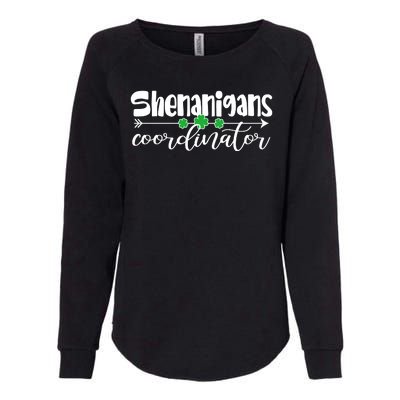 Funny Cute St Patricks Day Shenanigans Coordinator Womens California Wash Sweatshirt