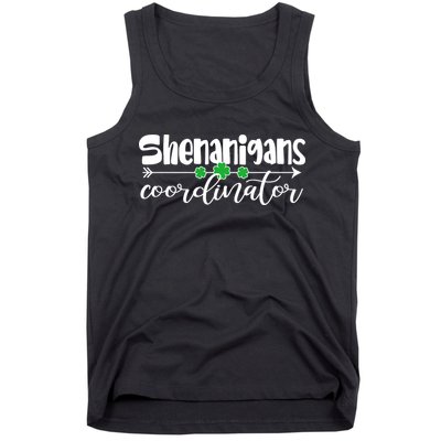 Funny Cute St Patricks Day Shenanigans Coordinator Tank Top