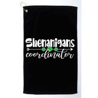 Funny Cute St Patricks Day Shenanigans Coordinator Golf Towel
