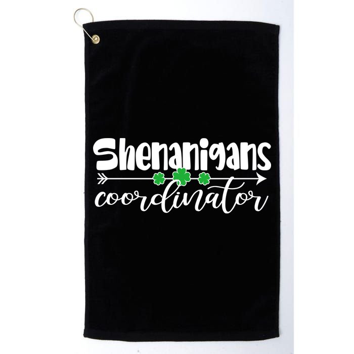 Funny Cute St Patricks Day Shenanigans Coordinator Golf Towel