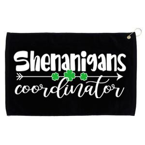 Funny Cute St Patricks Day Shenanigans Coordinator Grommeted Golf Towel