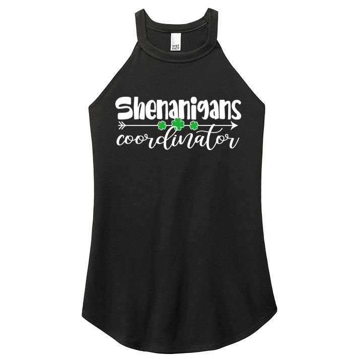 Funny Cute St Patricks Day Shenanigans Coordinator Women's Perfect Tri Rocker Tank