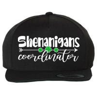 Funny Cute St Patricks Day Shenanigans Coordinator Wool Snapback Cap