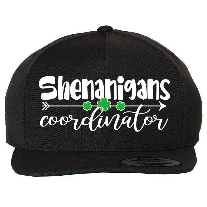 Funny Cute St Patricks Day Shenanigans Coordinator Wool Snapback Cap