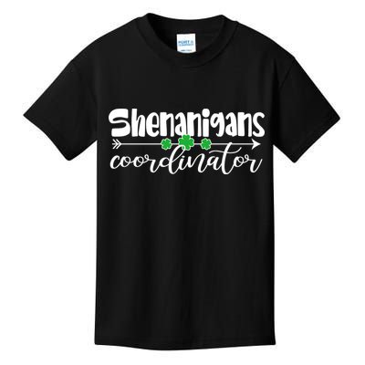 Funny Cute St Patricks Day Shenanigans Coordinator Kids T-Shirt