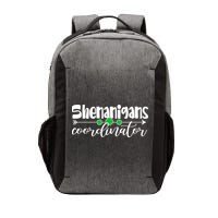 Funny Cute St Patricks Day Shenanigans Coordinator Vector Backpack