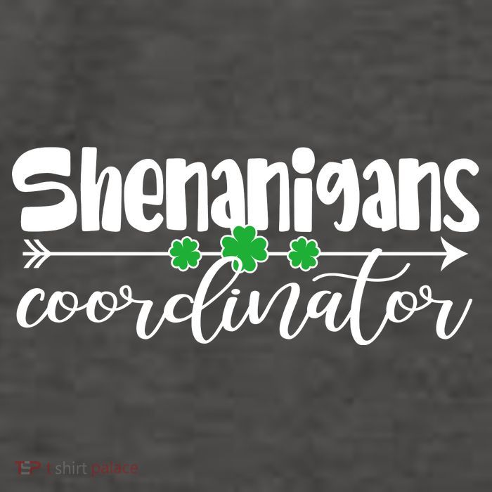 Funny Cute St Patricks Day Shenanigans Coordinator Vector Backpack