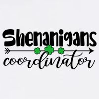 Funny Cute St Patricks Day Shenanigans Coordinator Garment-Dyed Sweatshirt