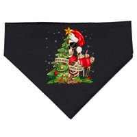 Funny Christmas Sorta Merry Sorta Scary Skeleton Xmas Tree USA-Made Doggie Bandana