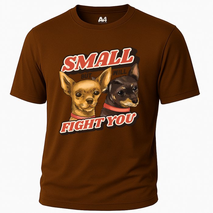 Funny Chiwawa Small But Will Fight You Cooling Performance Crew T-Shirt