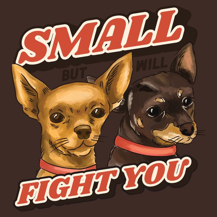 Funny Chiwawa Small But Will Fight You Cooling Performance Crew T-Shirt