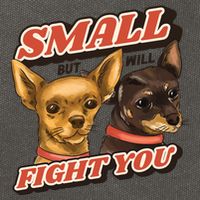 Funny Chiwawa Small But Will Fight You Cotton Canvas Backpack