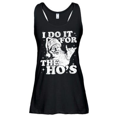 Funny Christmas Santa Shaka, I Do It For The Hos, Vintage Ladies Essential Flowy Tank