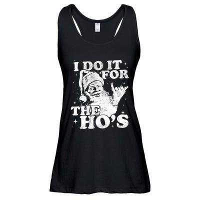 Funny Christmas Santa Shaka, I Do It For The Hos, Vintage Ladies Essential Flowy Tank